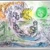 (alt=original lithography Marc CHAGALL le concert 1957")