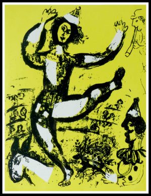 (alt="original lithography Marc CHAGALL circus 1960")
