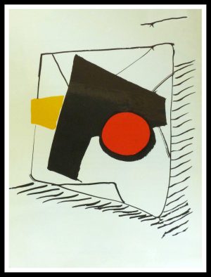 Lithographie Calder 1976 composition