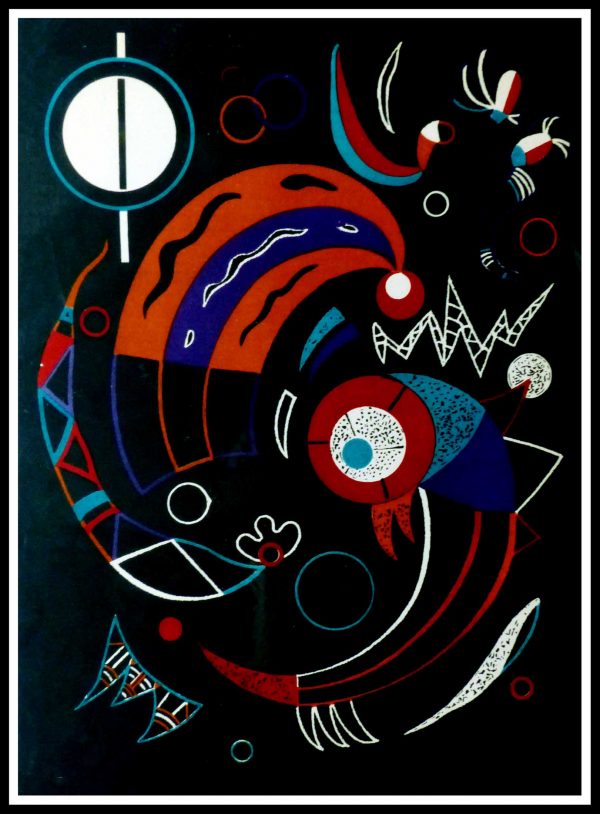 (alt="lithography Wassily KANDINSKY Comets monogrammed in the plate 1938")