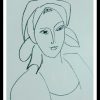 (alt="lithography Henri MATISSE Catherinette signed in the plate 1946")
