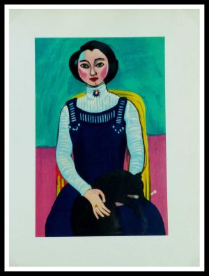 Lithographie Matisse 1954 la jeune fille