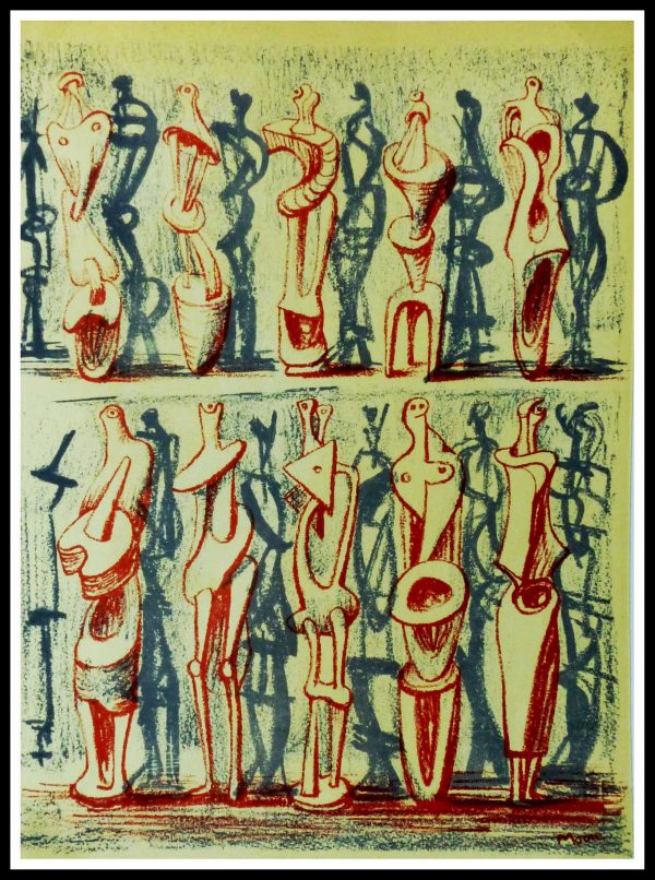 (ALT="Original lithography Henry Moore 1951")