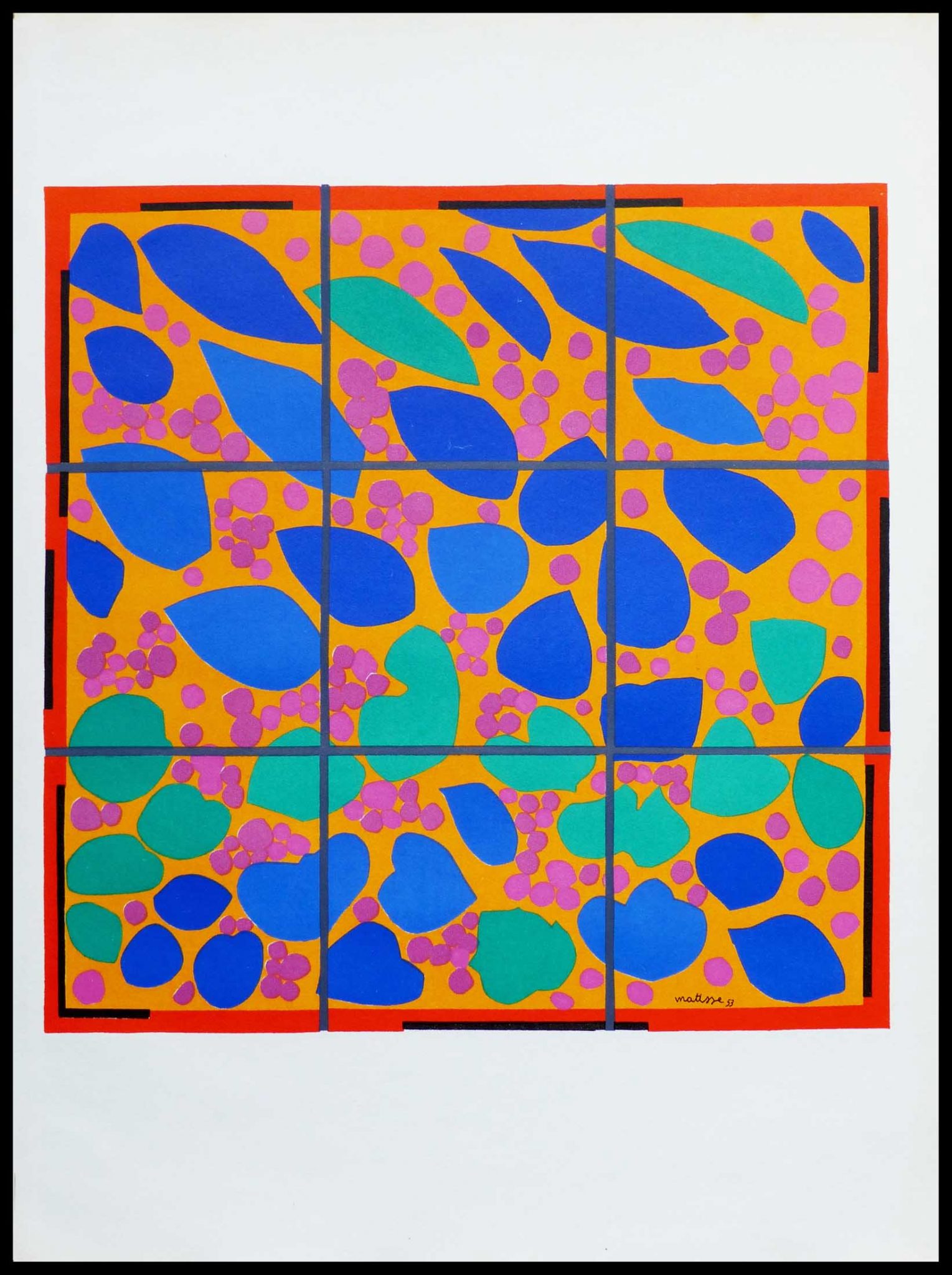 HENRI MATISSE DESSIN original à l'encre dessiné à la main sur papier d