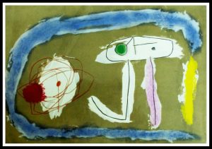 (alt="Stencil Joan Miro champignon 1965")
