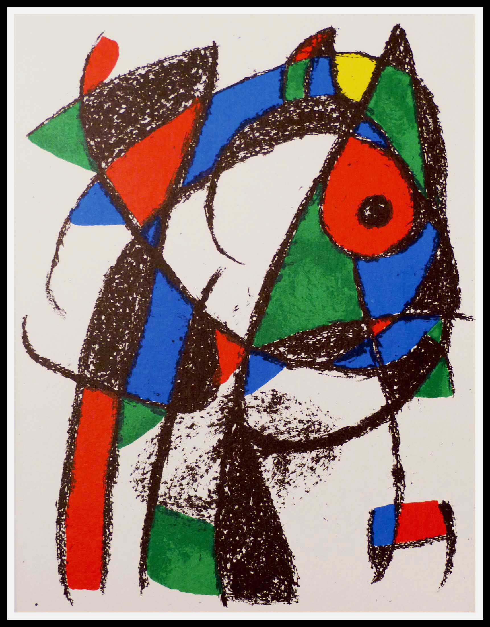 Lithographie originale Miro 32 x 24,5 cm 1970