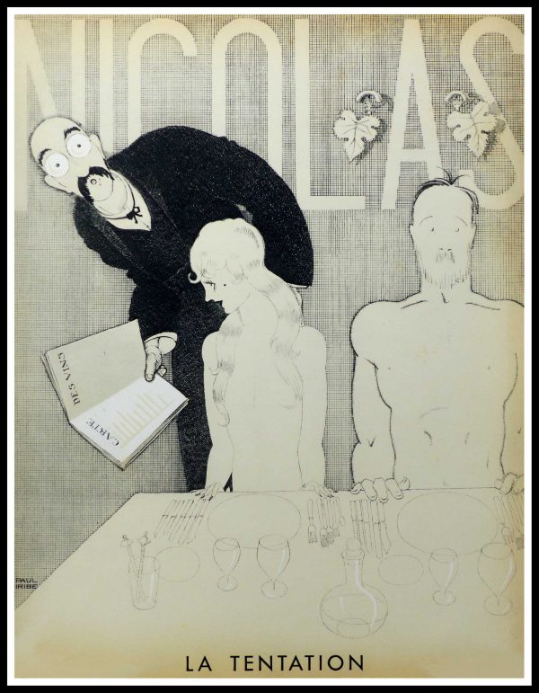 (alt="original lithography Paul Iribe, Nicolas 1930")