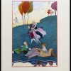 (alt="original lithography Georges BARBIER, scène bucolique, art deco, 1928")