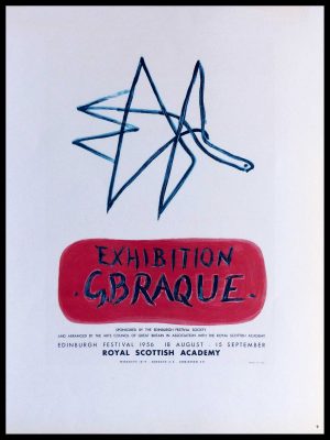(alt="lithography Georges BRAQUE exhibition Royal Scottish Academy 1959")