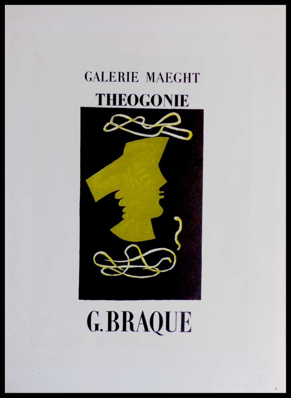 (alt="lithography Georges BRAQUE Theogonie 1959")