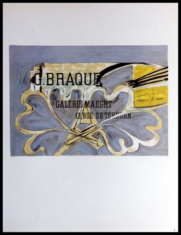 (alt="Lithography Georges BRAQUE Galerie Maeght 1959")