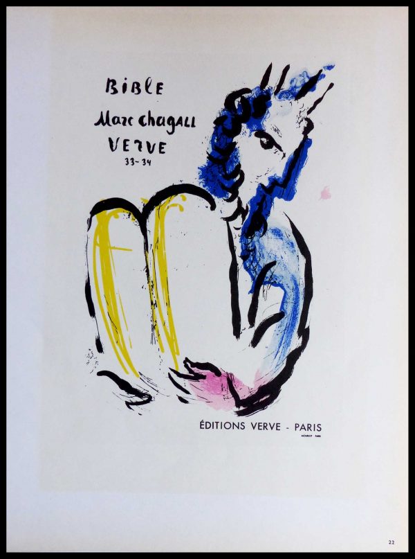 (alt="lithography Marc CHAGALL Editions VERVE Paris")