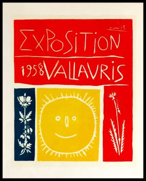 (alt="lithography Pablo PICASSO exposition Vallauris 1959")
