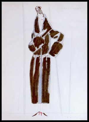 (alt="original lithography BENITO Condottiere art deco fashion 1920