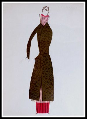 (alt="original lithography BENITO Shéhérazade art deco fashion 1920