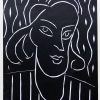 (alt="linocut Henri MATISSE Teeny signed and dated in the plate 1959")