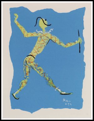 lithographie originale cocteau 41 x 32 cm 1954