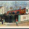 (alt="stencil Maurice UTRILLO Montmartre signed in the plate 1959")