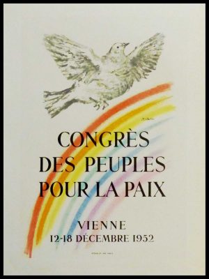 (alt="lithography PICASSO Congrès des Peuples pour la paix Vienne1959")