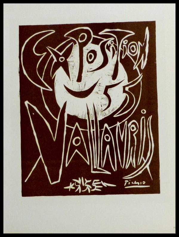 (alt="lithography Pablo PICASSO Exposition Vallauris1959")
