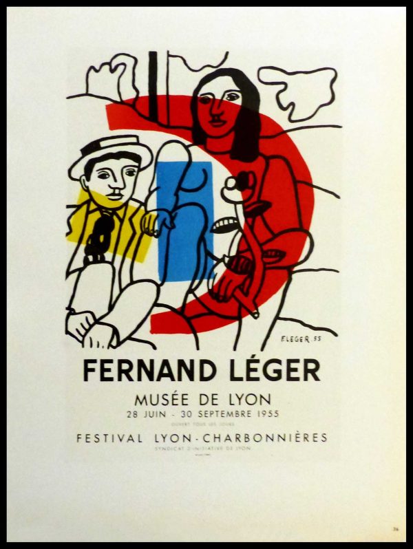 (alt="lithography Fernand léger Musée de Lyon 1959")