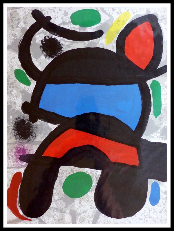 (alt="Joan Miro lithography Composition Sculpture 1970")