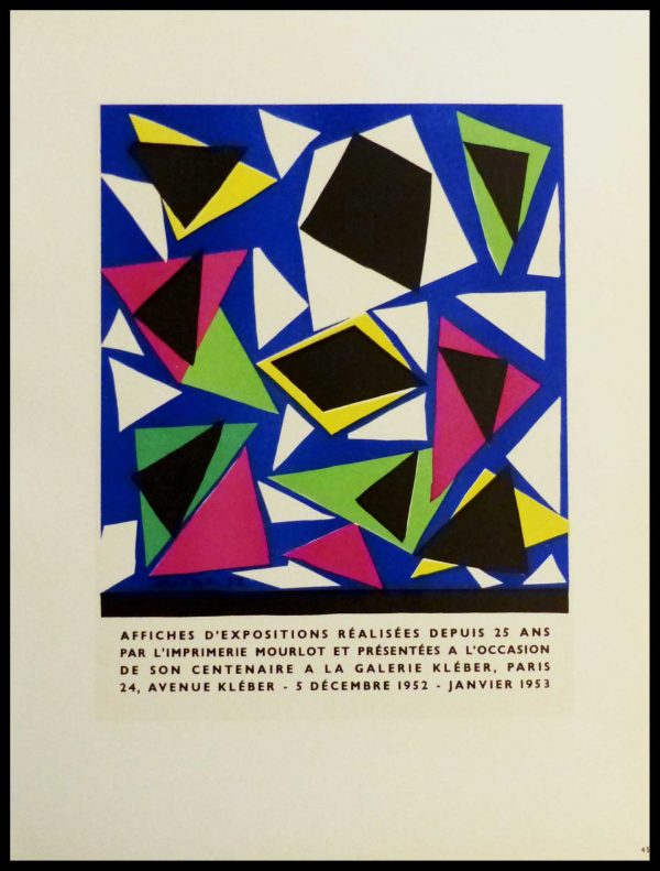 (alt="lithography Henri MATISSE affiches d'expositions réalistes 1959")