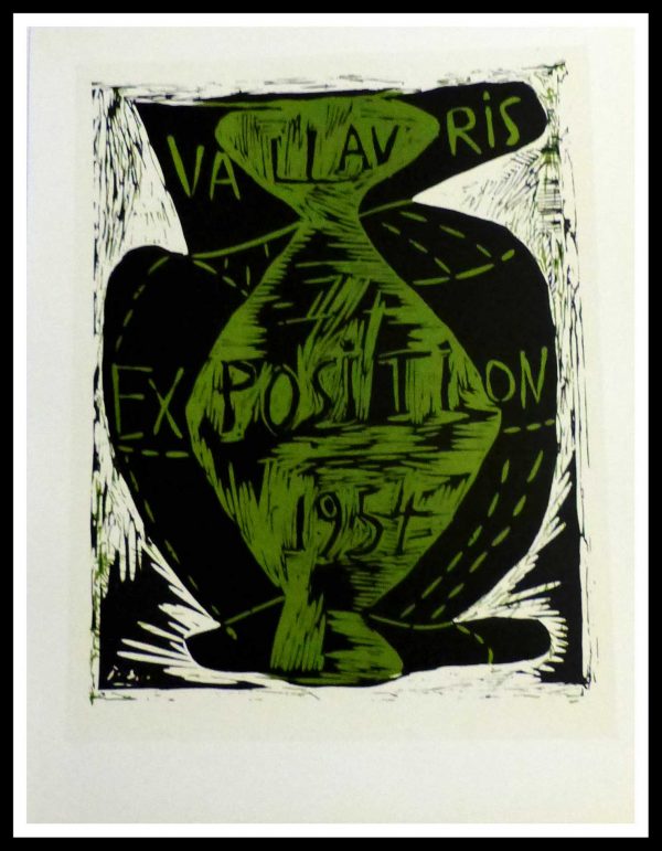 (alt="Lithography Pablo Picasso Exposition Vallauris 1959")