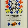 (alt="lithography Henri MATISSE the sculpture of matisse the tate gallery signed in the plate 1959")
