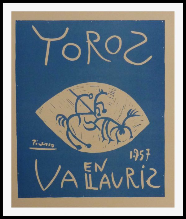 (alt="lithography PICASSO Toros en Vallauris1959")
