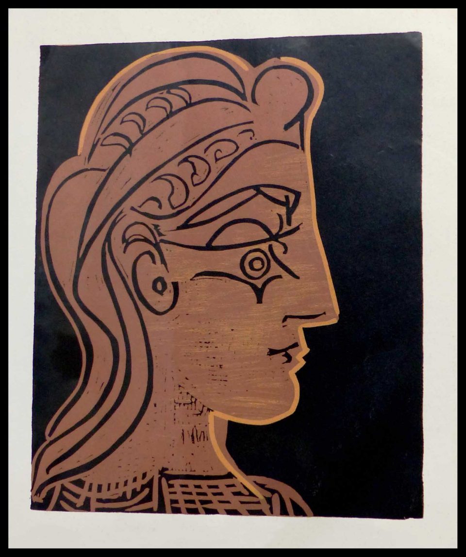Pabo Picasso Linocut 1962 Galerie 41