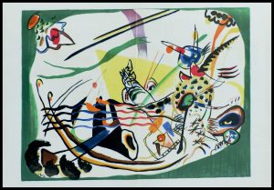 (alt="lithography Composition II KANDINSKY 1957 monogrammed and signed in the plate Maeght Paris")