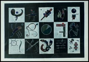 (alt="lithography Composition KANDINSKY monogrammed and dated in the plate Maeght Paris 1957)