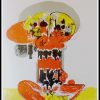 (alt="original lithography Graham SUTHERLAND, Composition 1972 printed by Ateliers Mourlot Paris, Limited edition")