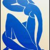 (alt="lithography Henri MATISSE blue Nude signed and dated 1958")