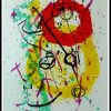 (alt="original abstract lithography MIRO, composition, printed by MOURLOT, 1961, Limited edition")