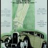 (alt="original vintage advertising car Voiture DELAHAYE signed René RAVO 1928")