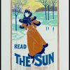 (alt="original lithography from Masters of poster plate 200, The Sun newspaper, signed in the plate Louis RHEAD printed by CHAIX 1900")
