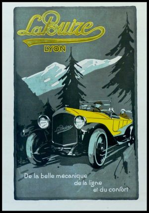 (alt="original vintage car La BUIRE Lyon Anonymous 1929") advertising