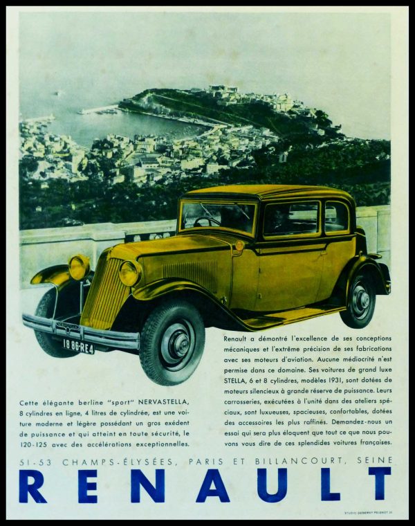 (alt="original vintage car advertising color enhanced anonymous 1941")