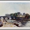 (alt="héliogravure René KUDER, bridges of PARIS, Pont NEUF II, signed in the plate, limited edition, 1946, printed by LAHURE")