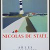 (alt="original vintage poster lithography Nicolas de STAËL, Arles REATTU Museum 1958 printed by Mourlot")