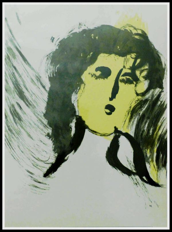(alt="Original lithography Marc CHAGALL, Bible - l'ange 1960 , Limited Edition ")