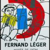 (alt="original vintage poster lithography Fernand LEGER 1955 Lyon Museum signed and date in the plate printed by MOURLOT Paris")