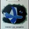 (alt="Georges BRAQUE, original vintage poster lithography, Exhibition Cabinet des Estampes, 1958, limited edition signed in the plate printed by Mourlot Paris")