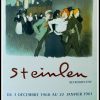 (alt="STEINLEN - Maison de la pensée Française, rétrospective - original gallery poster printed by Les presses artistiques 1961")