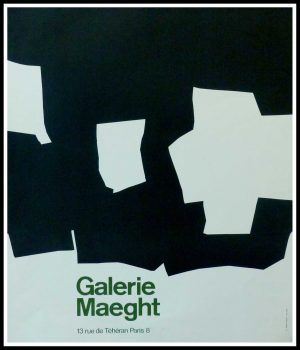 (alt="CHILIDA - Galerie MAEGHT Paris, original gallery poster, printed by ARTE 1960")