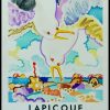 (alt="LAPICQUE - Gallery Villand Galanis, original vintage gallery poster, lithography printed by MOURLOT Paris 1960")