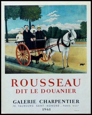 DOUANIER ROUSSEAU - Galerie CHARPENTIER ROUSSEAU dit le DOUANIER, original vintage poster printed by Mourlot 1961