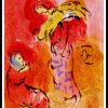 (alt="lithography Marc CHAGALL - Ruth glaneuse, Holly bible, 1960, printed by Mourlot, limited edition")